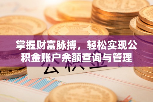 临渭掌握财富脉搏，轻松实现公积金账户余额查询与管理