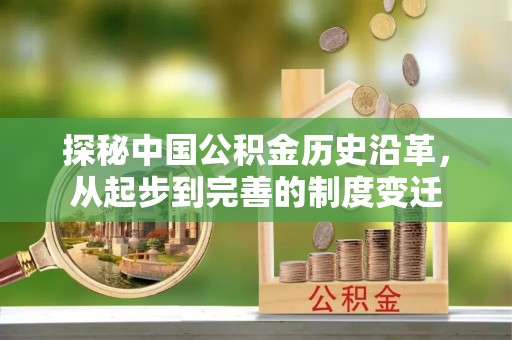 临渭探秘中国公积金历史沿革，从起步到完善的制度变迁